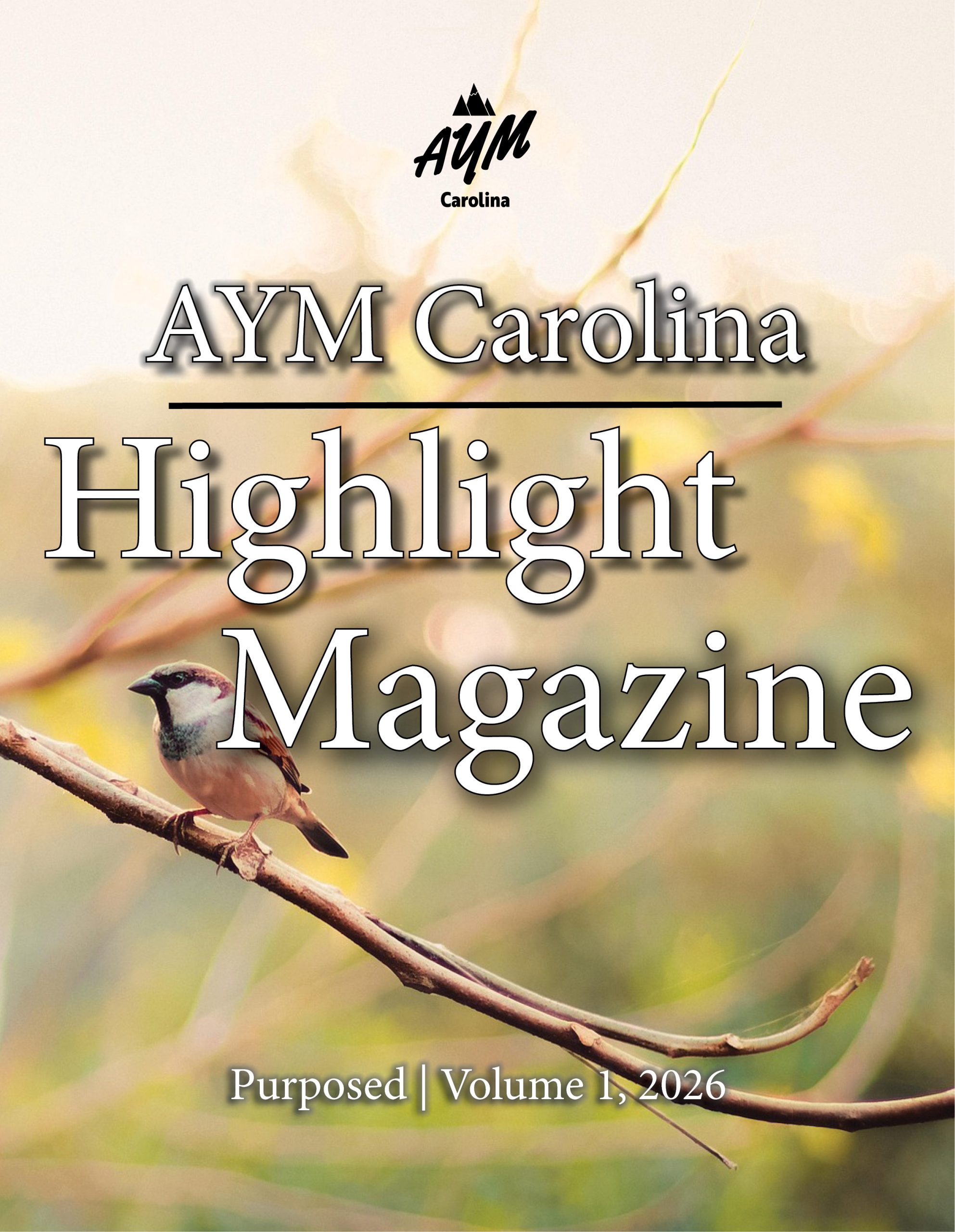 cover picture vol. 1 2026 aym carolina highlight magazine